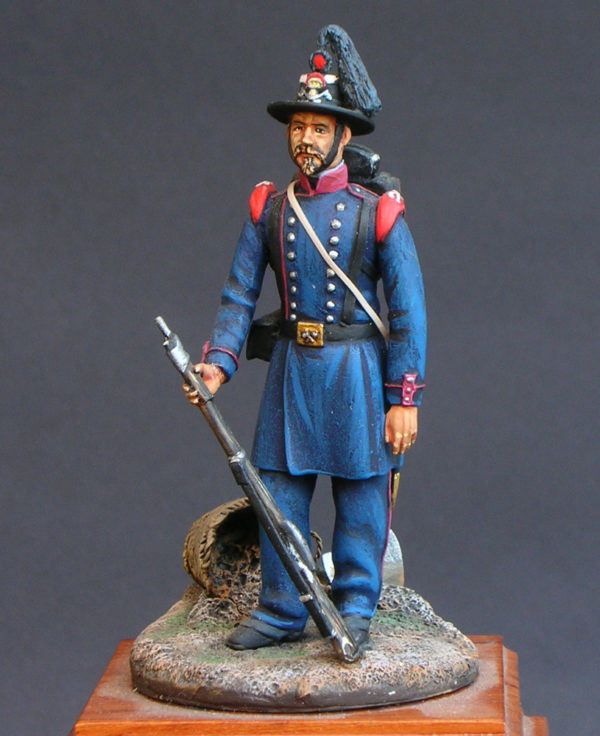 Zappatore Regio Esercito in alta uniforme 1860