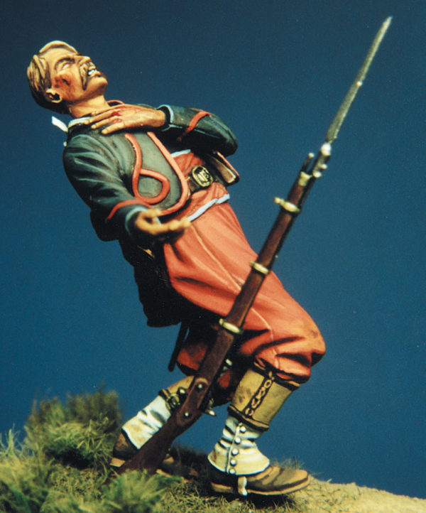 Private colpito #2 5° Rgt. New York Zouave 1863