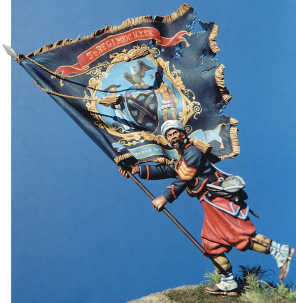 Sergeant standardbearer 5° Rgt. New York Zouave 1863