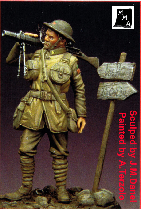 Fante Canadese 2° Btg c/mitragliatrice Lewis Francia 1918